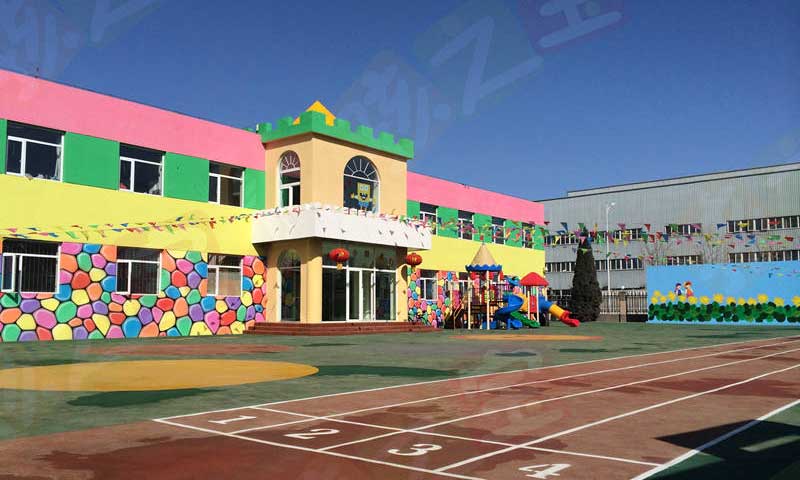 河北省燕郊劍橋幼兒園室外地板 河北省燕郊劍橋幼兒園室外地板