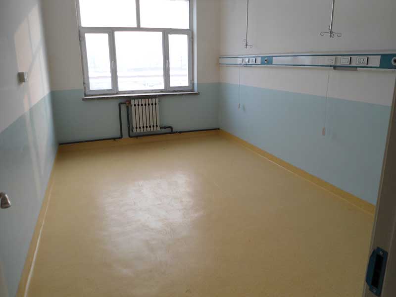 醫院地板膠鋪裝效果圖 同質透心結構醫院地板膠值得你選擇