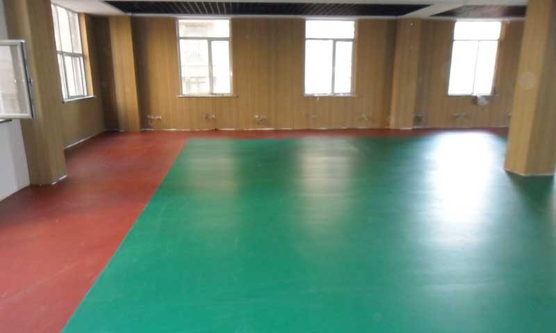 pvc生產廠家運動地板展示 pvc防滑運動地板清潔技巧